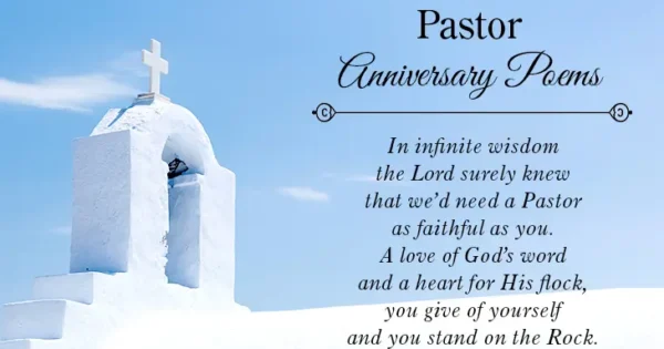 Pastor Anniversary Poems | Pastor-Gifts.com