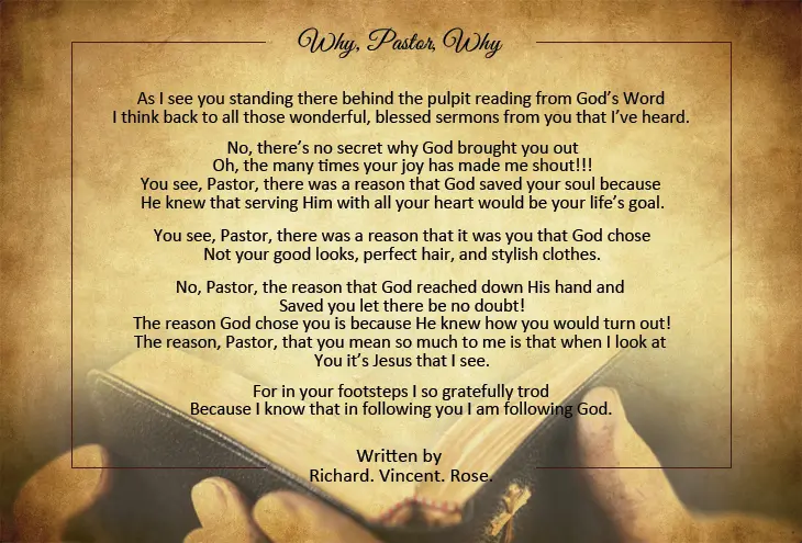 Sample Letter Of Appreciation For Pastor